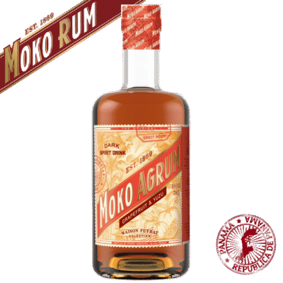 Discover Moko Agrum Grapefruit & Yuzu, a dark spirit aged in the Caribbean and Cognac casks, bursting with zesty citrus and tropical fruit. Order now!